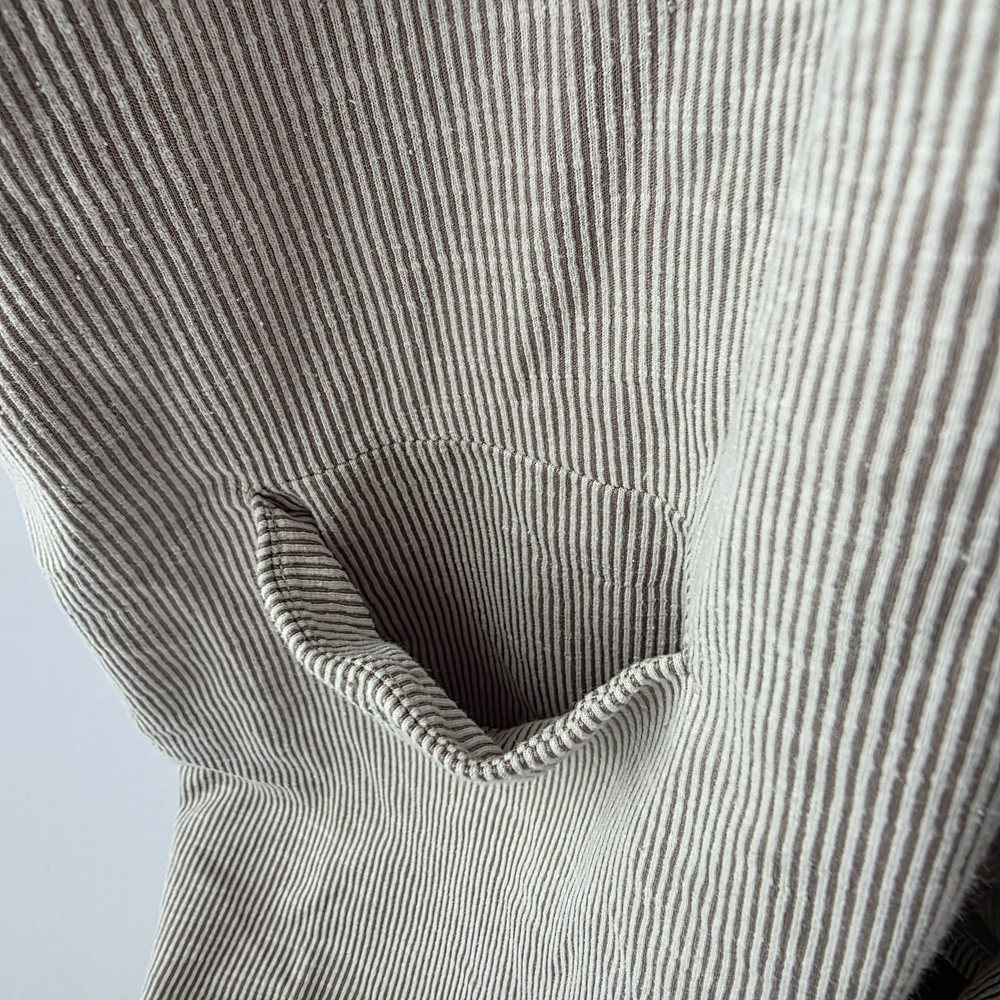DONNI Cardigan  Striped Ribbed  OSFA Gray - Picture 5 of 11